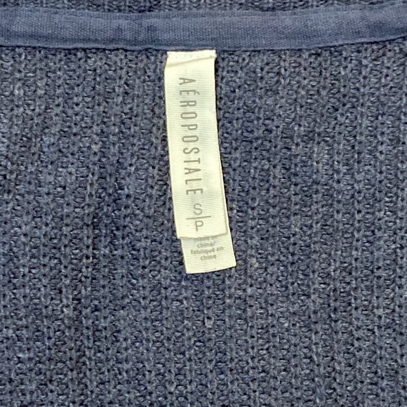 AÉROPOSTALE Navy Cardigan, Sz S - Picture 5 of 5